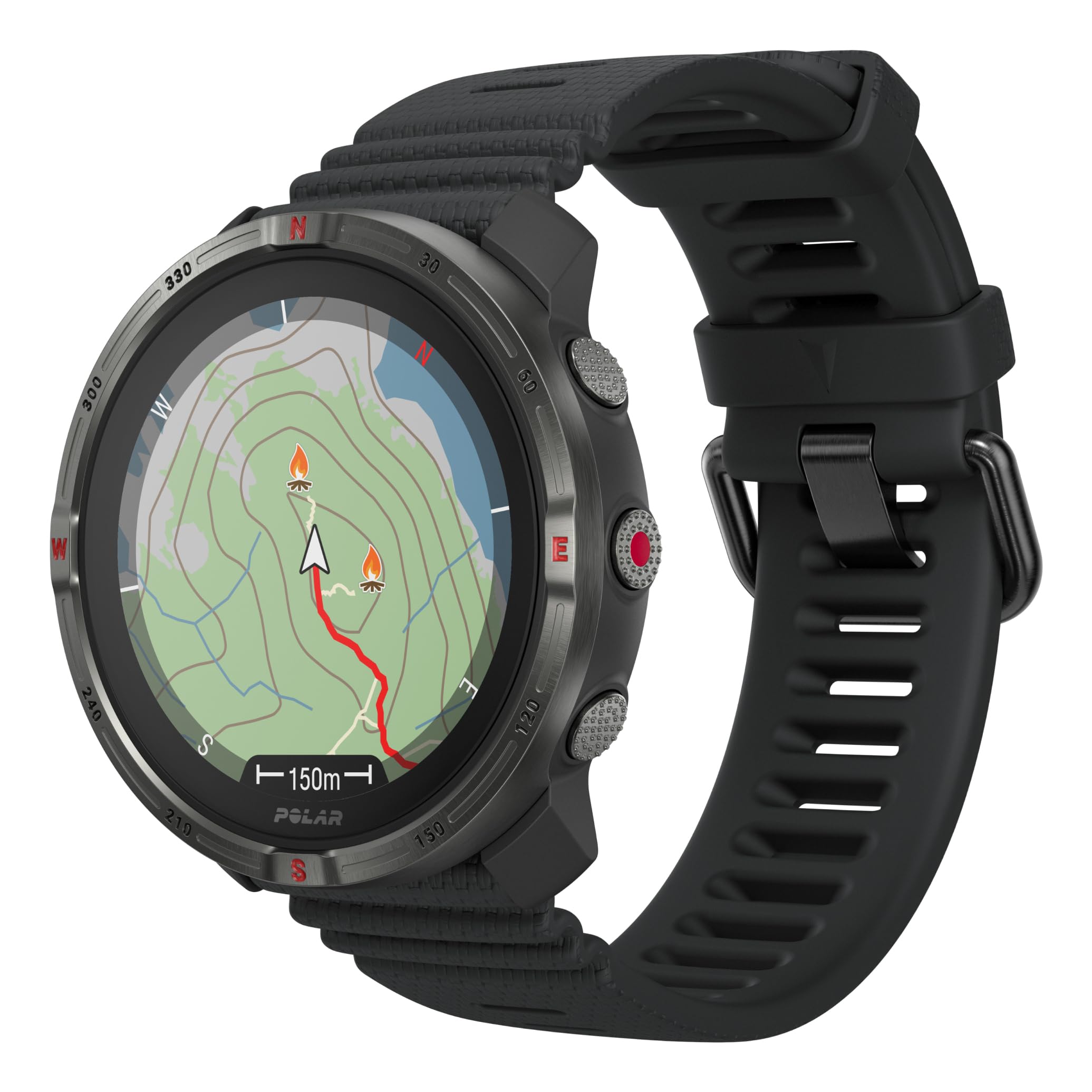 Polar Grit X2 Outdoor Multisport GPS Watch – AMOLED Display, Offline Maps, Dual-Frequency GPS, Wrist ECG, Elixir Biosensing, TrainingPeaks, SpO2, Up to 7-Day Battery Life