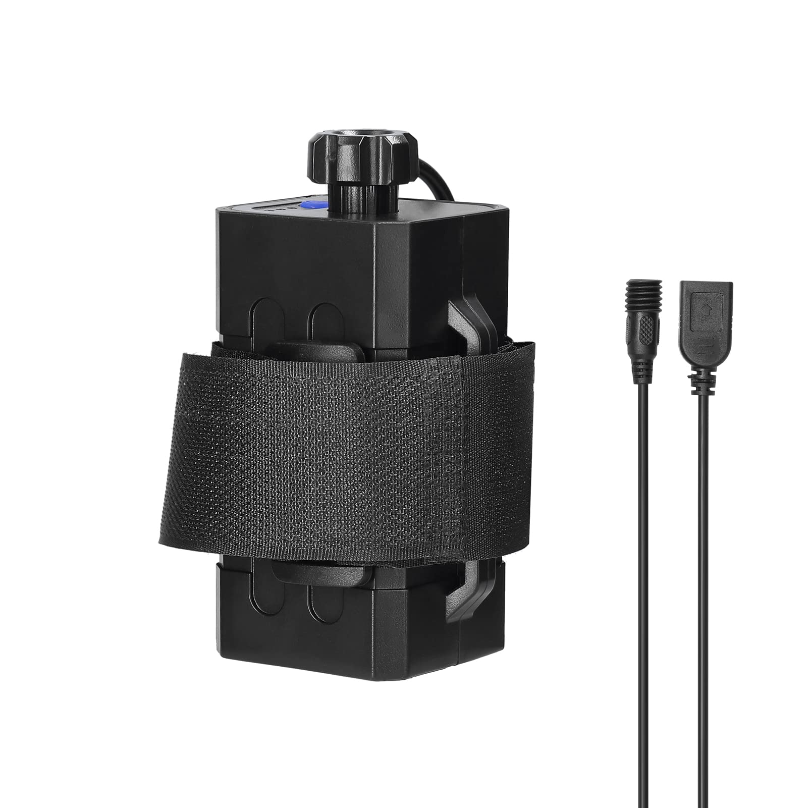 8.4V Battery Mobile Power 4 x 18650 Waterproof Battery Pack Case with DC and USB Interface Strap for Bike Light Headlamp Mobile