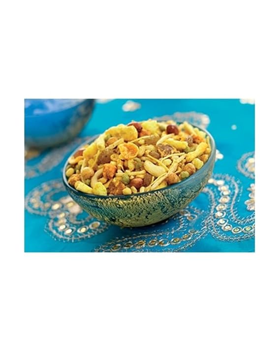 Bikaji Kuch Kuch All-in-One Mixture 14.11oz Bikaneri Farsan | Crunchy spicy blend of gram flour noodles, lentils, peanuts, and cashews; traditional recipe, ready-to-eat for tea-time or