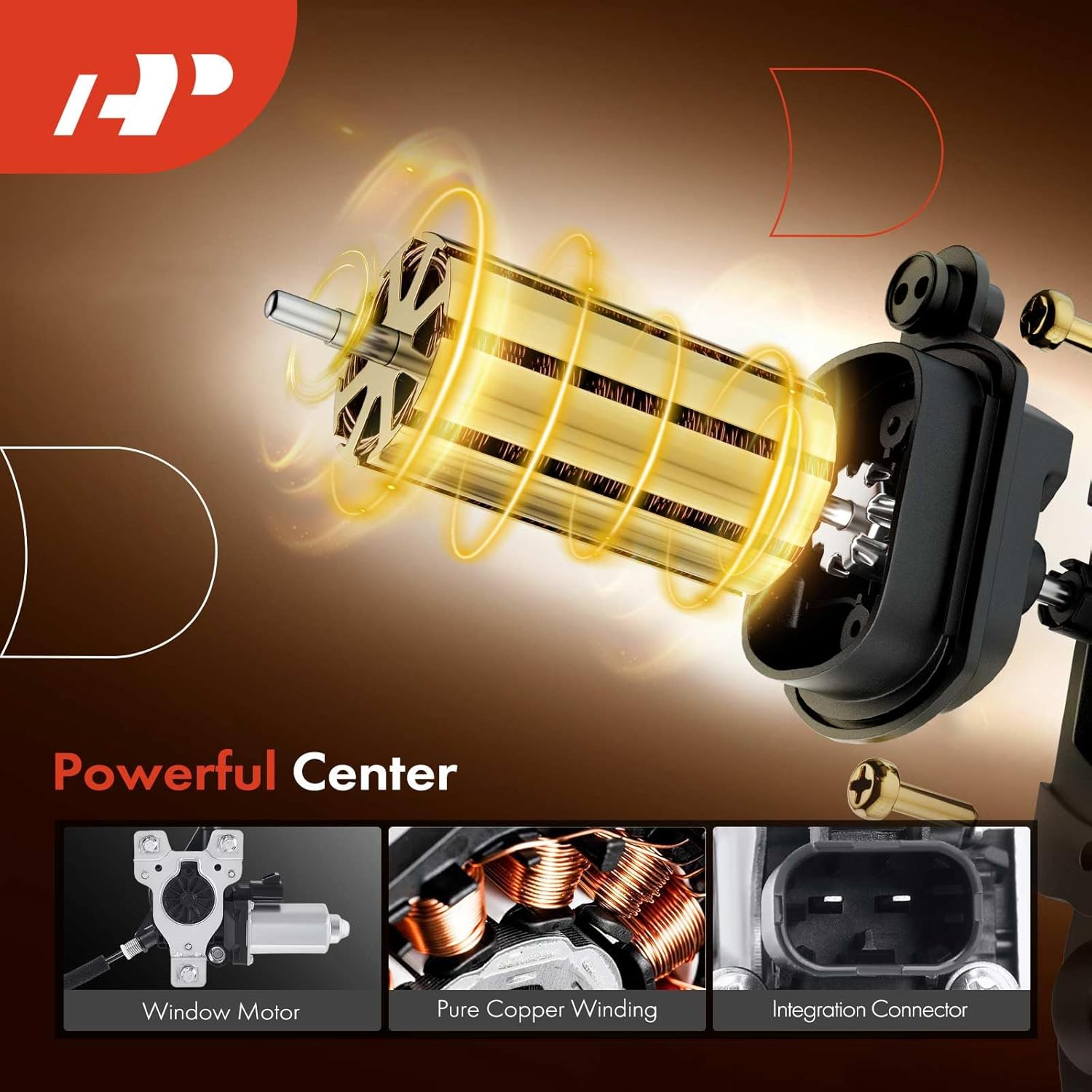 A-Premium Power Window Regulator with Motor Replacement for Chevrolet Impala 2000-2005 Front Right Passenger Side