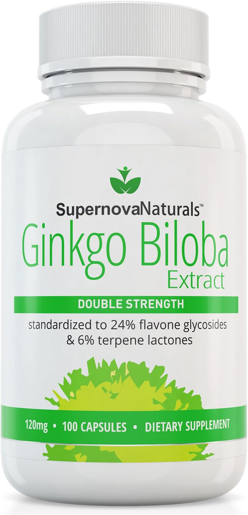 Supernova Naturals - Ginkgo Biloba Extract, 100caps, 120mg