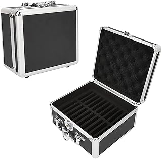 Hard Drive Storage Box, 20 Bays 2.5in Hard Drive Storage Box with Double Protection, Security Lock, Convenient Handle, Dustproof and Shockproof for Home Office