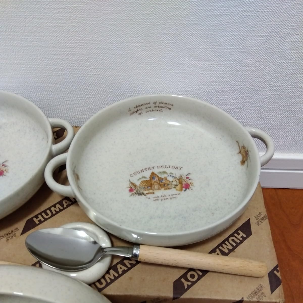 英国　W.H.GRINDLEY&Co.Ltd.　カントリースタイル　スープ皿４客 英国 W.H.GRINDLEY&Co.Ltd. カントリースタイル スープ皿4客