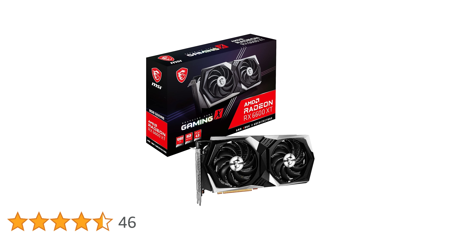 MSI Radeon RX 6600 XT GAMING X 8G グラフィック MSI Radeon RX 6600 XT GAMING X 8G