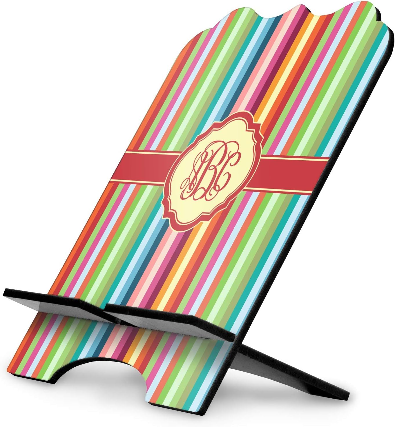 YouCustomizeIt Personalized Retro Vertical Stripes Stylized Tablet Stand