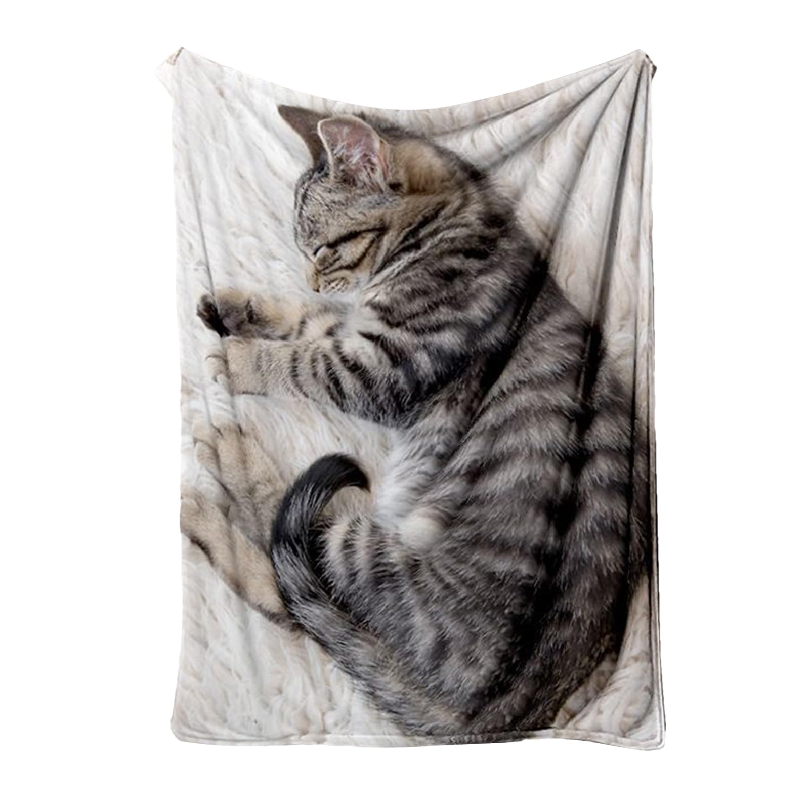 Couverture à chat mignon contre le froid hivernal pour lit et canapé