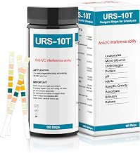 Urine Test Strips URS 10-in-1,10 Parameters UTI Test Strips,Ketone Test Strips,Urine Test Strips for Nitrite, Bilirubin, pH, Protein,UTI, More,100 CT Urine Test Strips for Urinalysis.