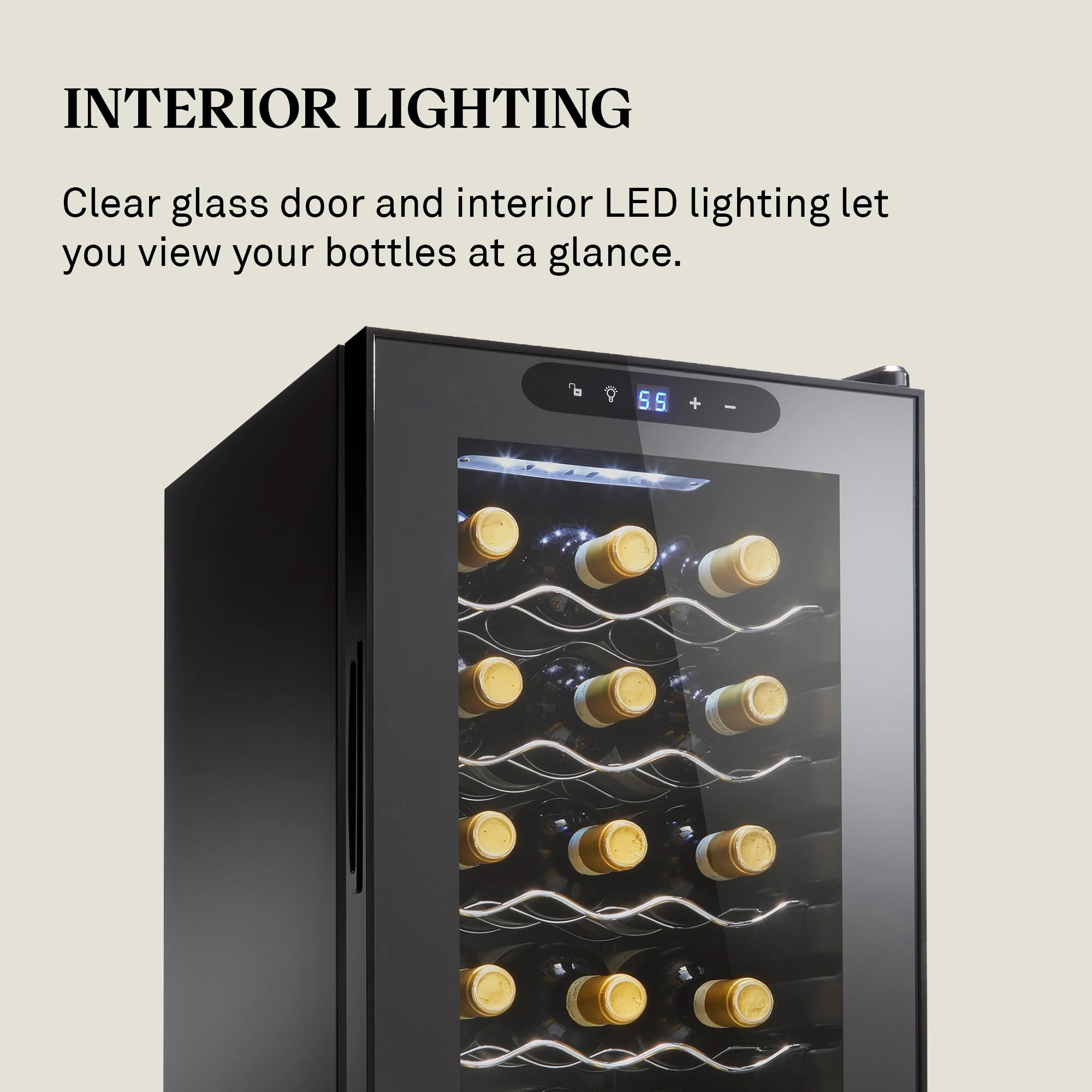 Amazon.com: Wine Enthusiast 18-Bottle Compressor Wine Cooler