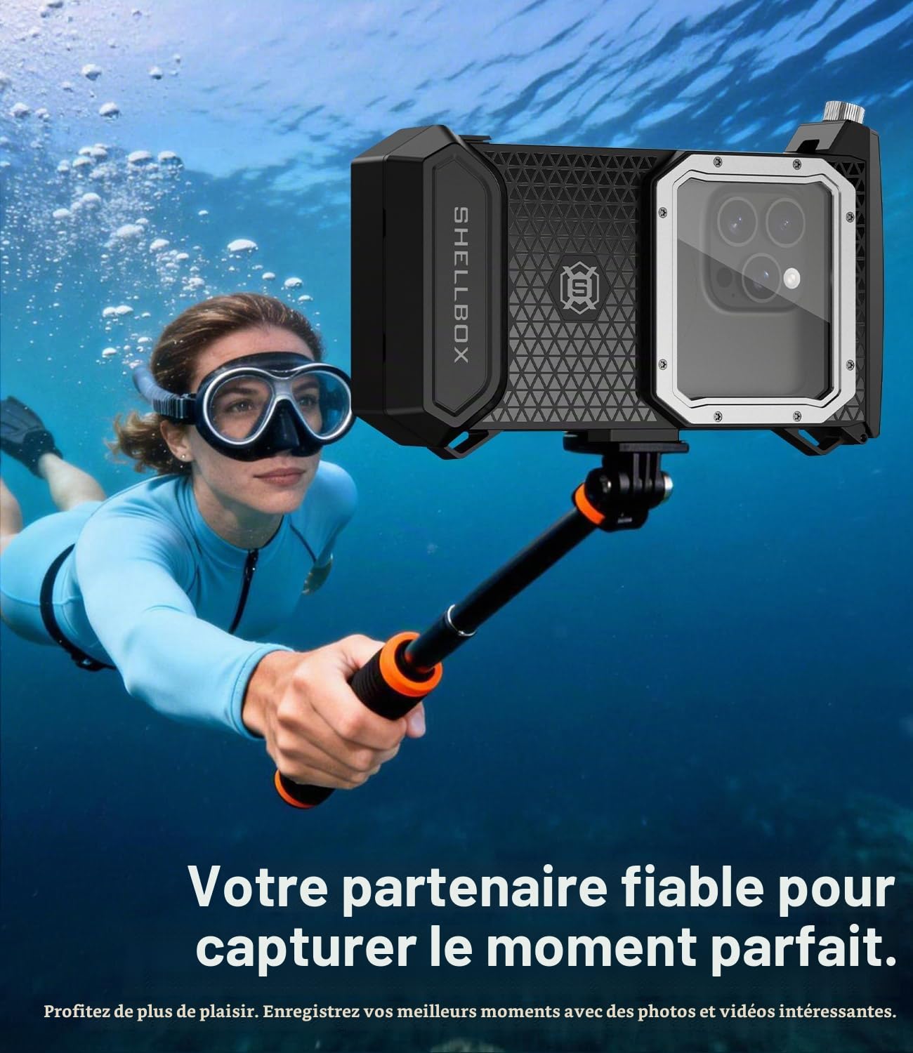 Étui de protection étanche IP68 pour écran tactile sous-marin - Coque de plongée professionnelle pour iPhone, Samsung, Redmi, Xiaomi - Pour la plongée, la plongée avec tuba, les photos et les vidéos