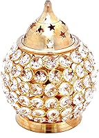 Vista 2 de Hashcart Latón Akhand Pooja Diya para Diwali – Akhand Jyot Diwali Dia – Puja Kutthu Vilakku Deepam Kodiyu Dewali Decoración Portavelas – Lámpara