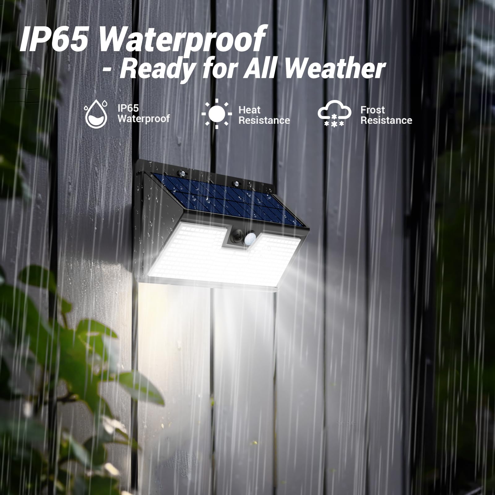 vighep Solar Security Lights Outdoor Motion Sensor, 318LED Super Bright Led Solar Powered Light with 3 Lighting Modes - Image 4