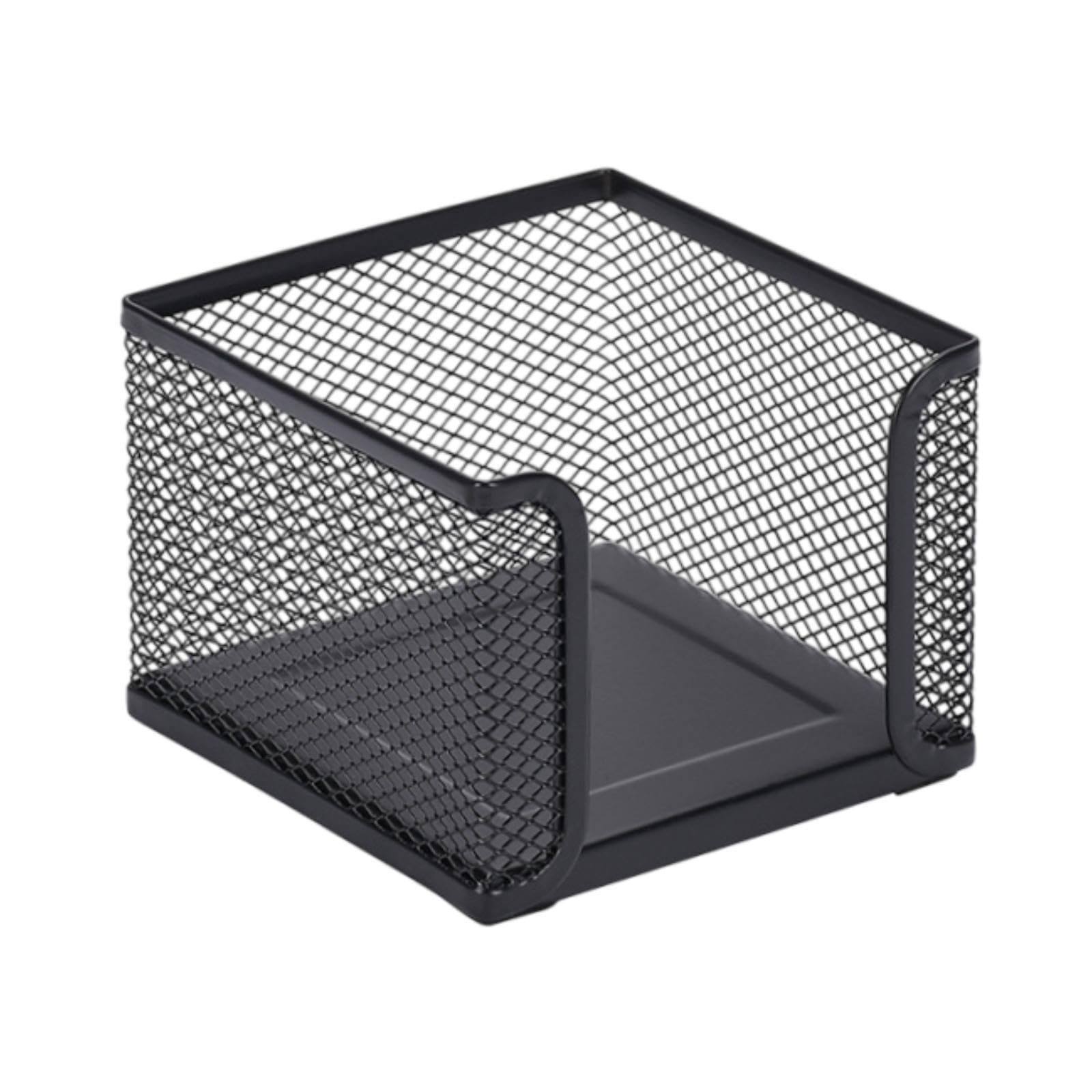 Mesh Memo Holder Stable Post Note Holder Sticky Note Organizer for Office Desk Business Meetings Conference Tables 4.13x4.13x3.15inch