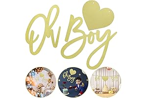Oh Boy Sign - A Touch of Sophistication for Baby Showers and Gender Reveals
