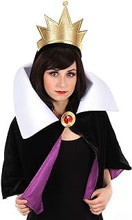 Adult Evil Queen Headband and Collar Set - Crown Headband with Cape - Buy now