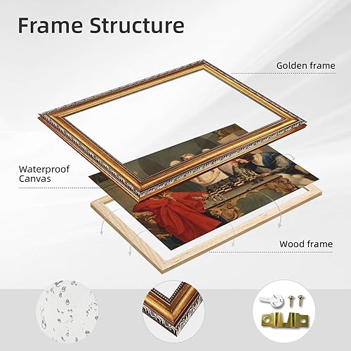 Miniatura 2 de Póster de Fausto y Mefistófeles jugando al ajedrez, arte de pared clásico vintage de The Devils Checkmate Pintura Retro Cuadro Impresiones en lienzo