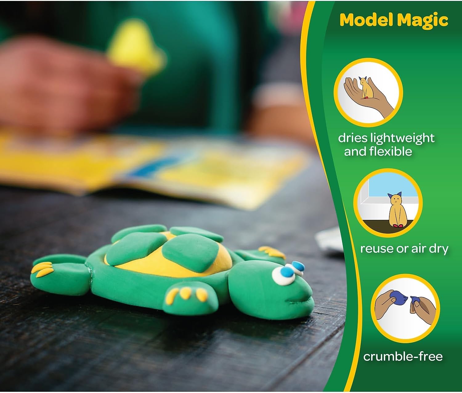 Crayola Model Magic Modeling Compound, 8 oz, White, 6 lbs.