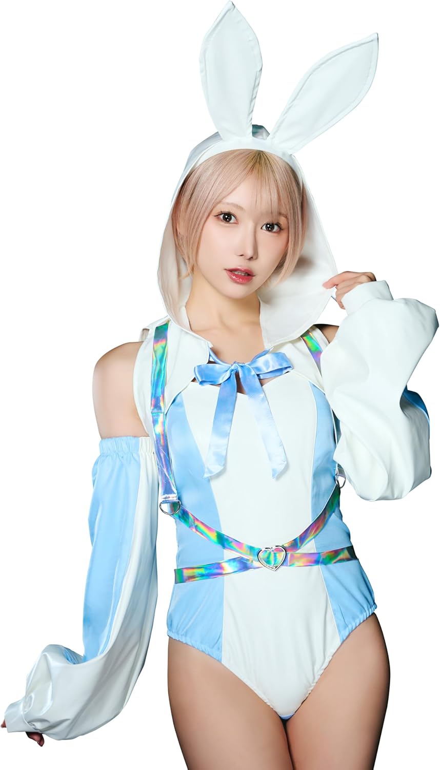 クリアストーン(Clearstone) サイバーイリス コスプレ ハロウィン フーディーバニー レディース ブルー クリアストーン(Clearstone) サイバーイリス コスプレ ハロウィン フーディーバニー レディース ブルー