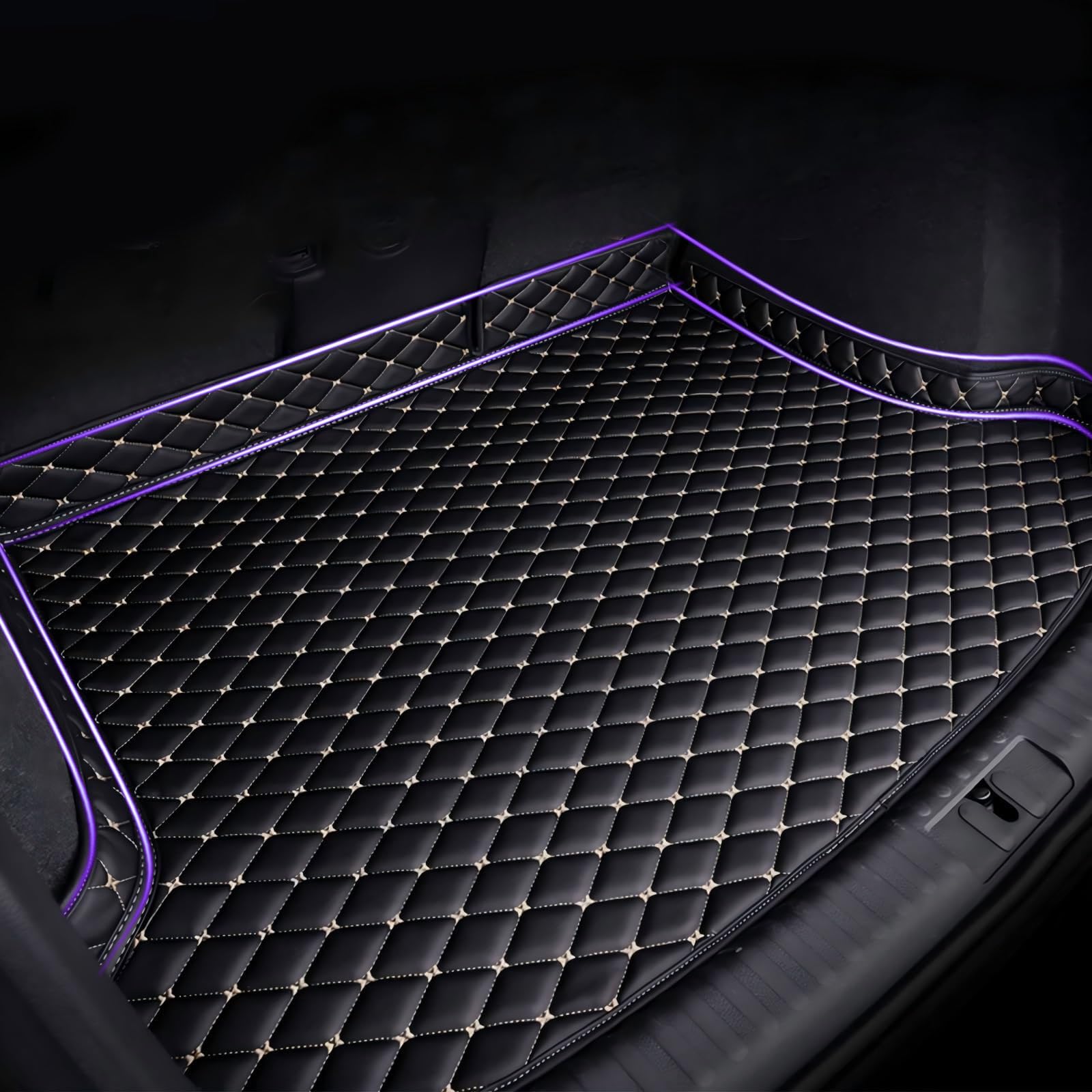Wktlexvdc A Car Boot Liner, For Udi Q4 E-Tron 2021–2026 Leather Boot Liner Mats Rear Trunk Rear Trunk Cargo Tray Liners Protector, Ccessories Uto Interior,