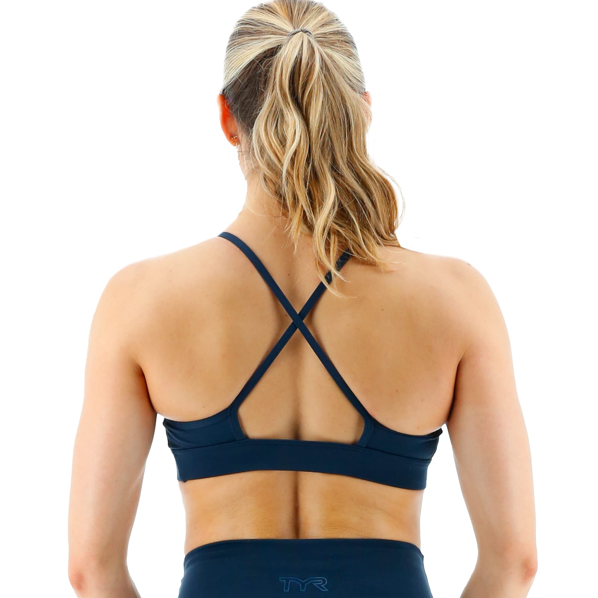 TYR Damen Sport-BH Hohem Halsausschnitt