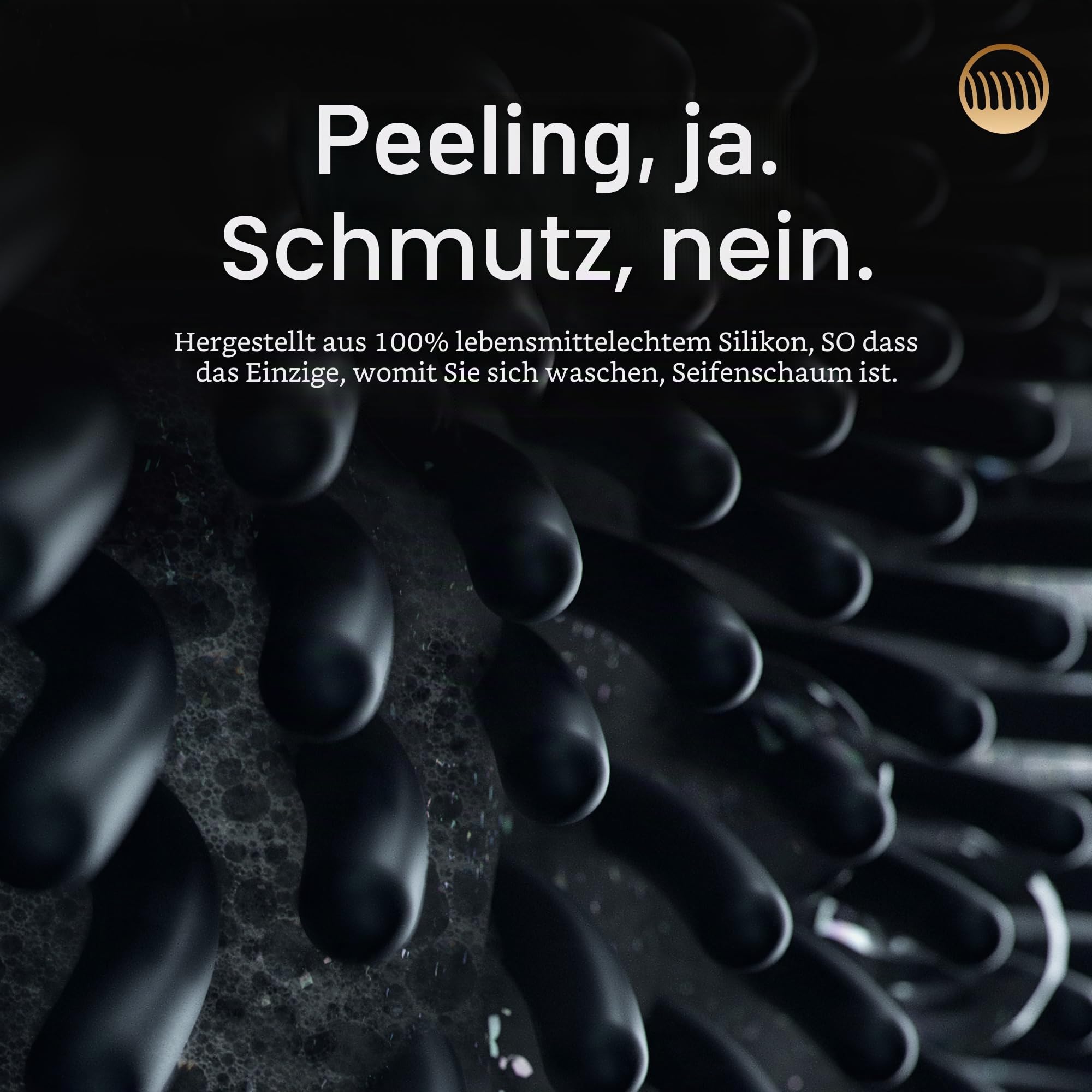 MANSCAPED® The Body Buffer Premium-Silikonwäscher zum Pflegen, Reinigen und Peelen Ihrer Haut – schäumende Borsten mit ergonomischem, rutschfestem Griff, leicht zu reinigen
