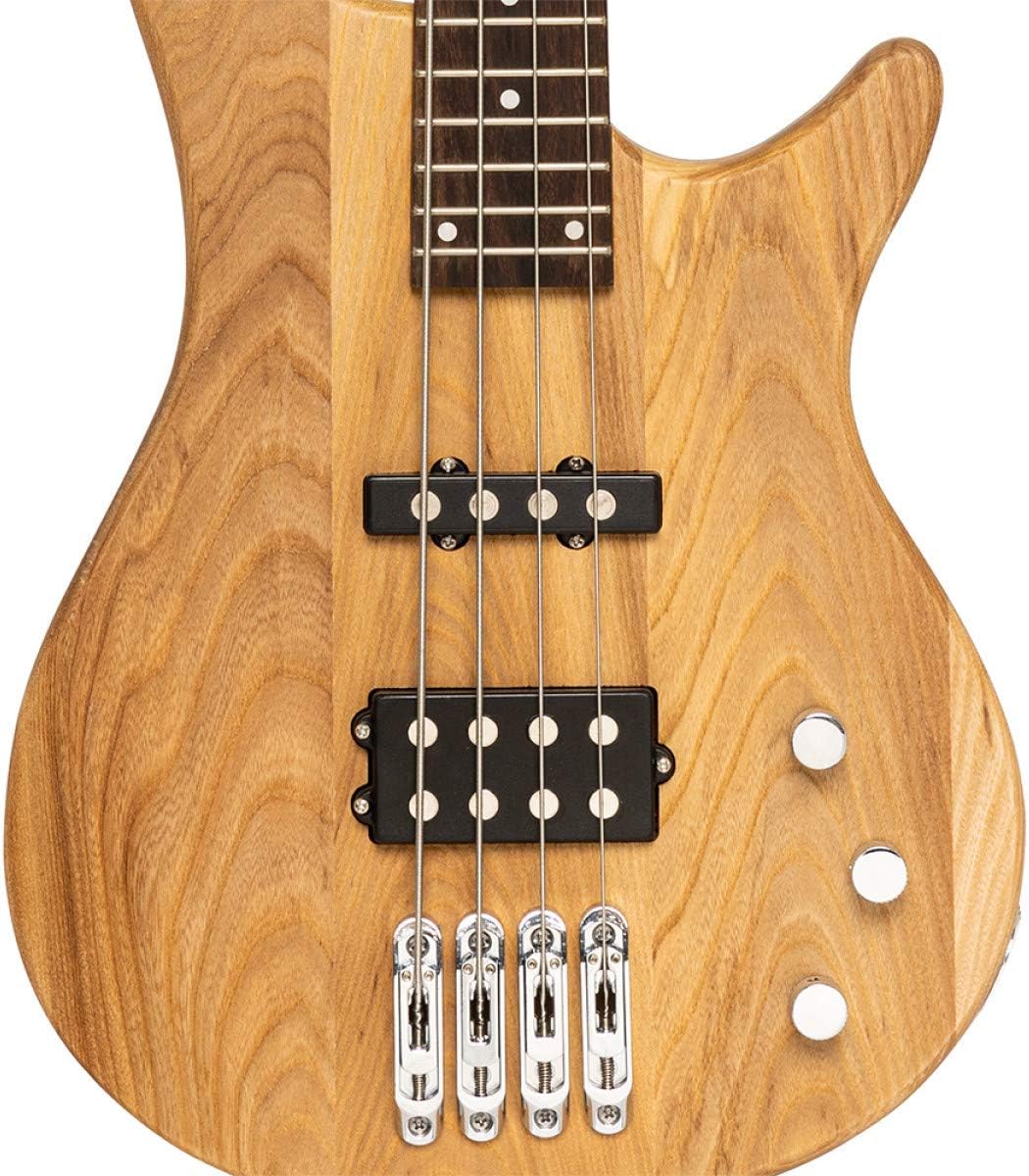 Stagg 4 String Bass Guitar, Right, Natural, Full Size (SBF-40 NAT)
