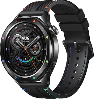Watch S4 Smartwatch with 1.43-inch OLED Display NFC Bluetooth Calls Gesture Control 150+ Sports Modes 15-Day Battery HyperOS Alexa Model M2425W1 (Rainbown)