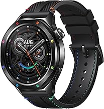 XIAOMI Reloj inteligente S4 con pantalla OLED de 1.43 pulgadas NFC Bluetooth llamadas control de gestos más de 150 modos deportivos Batería de 15 días HyperOS Alexa Modelo M2425W1 (Rainbown)
