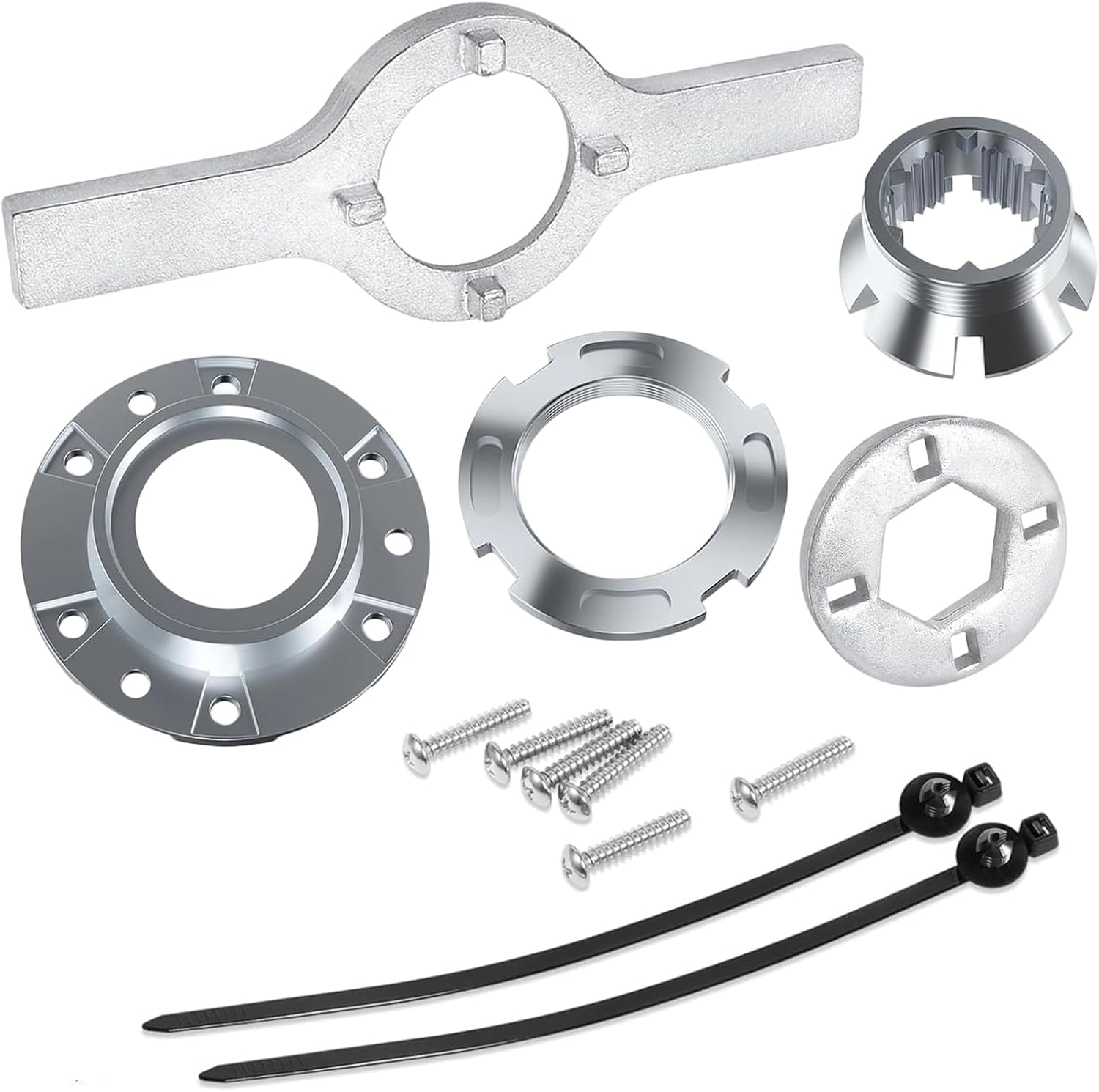 W10324651 Drive Hub with TB123A Spanner Wrench - All-Metal Replacement for Whirlpool Washer, Fits WTW5000DW3 WTW4855HW1 MVWX655DW1