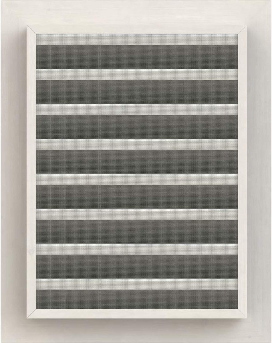 Ekena Millwork GVWVE30X2401SFPPI Vertical Gable Vent, 30"W x 24"H (35"W x 29"H Frame Size), Primed
