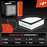 Vista 2 de Filtro de aire de motor A-Premium Compatible con Nissan Rogue 2021-2022, 1.5L 2.5L, Reemplazo para 165466RA0A