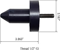 Vista 3 de Pin de capó Poly para Kenworth T2000, T400, T440, T450, T470, T600, T660, T800, W900