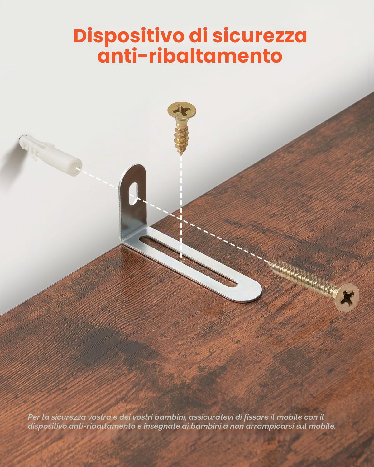VEVOR Libreria Sottile a 5 Ripiani, Libreria Aperta in Legno 134,5 cm con Ripiano Regolabile in Altezza, Espositore da Pavimento Alto Autoportante, Scaffale per Biblioteca, Soggiorno, Ufficio, Marrone