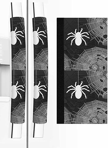 Juego de 2 fundas para manijas de puerta de refrigerador de Halloween para lavavajillas, microondas, horno, nevera, estufa, electrodomésticos,