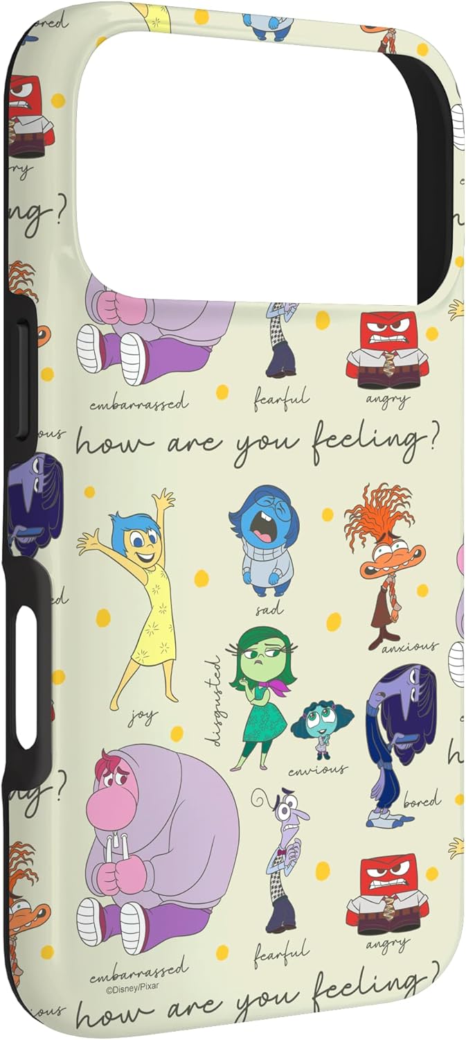 Disney Pixar Inside Out 2 Textbook of Emotions Cute Logo Case for iPhone 17 Pro