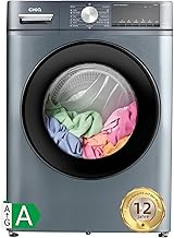 CHiQ Washing Machine 8 kg, 1400 rpm, Counter Depth, Large Drum, Inverter Motor, Time, Pause/Start, Front Loading Washer CF...