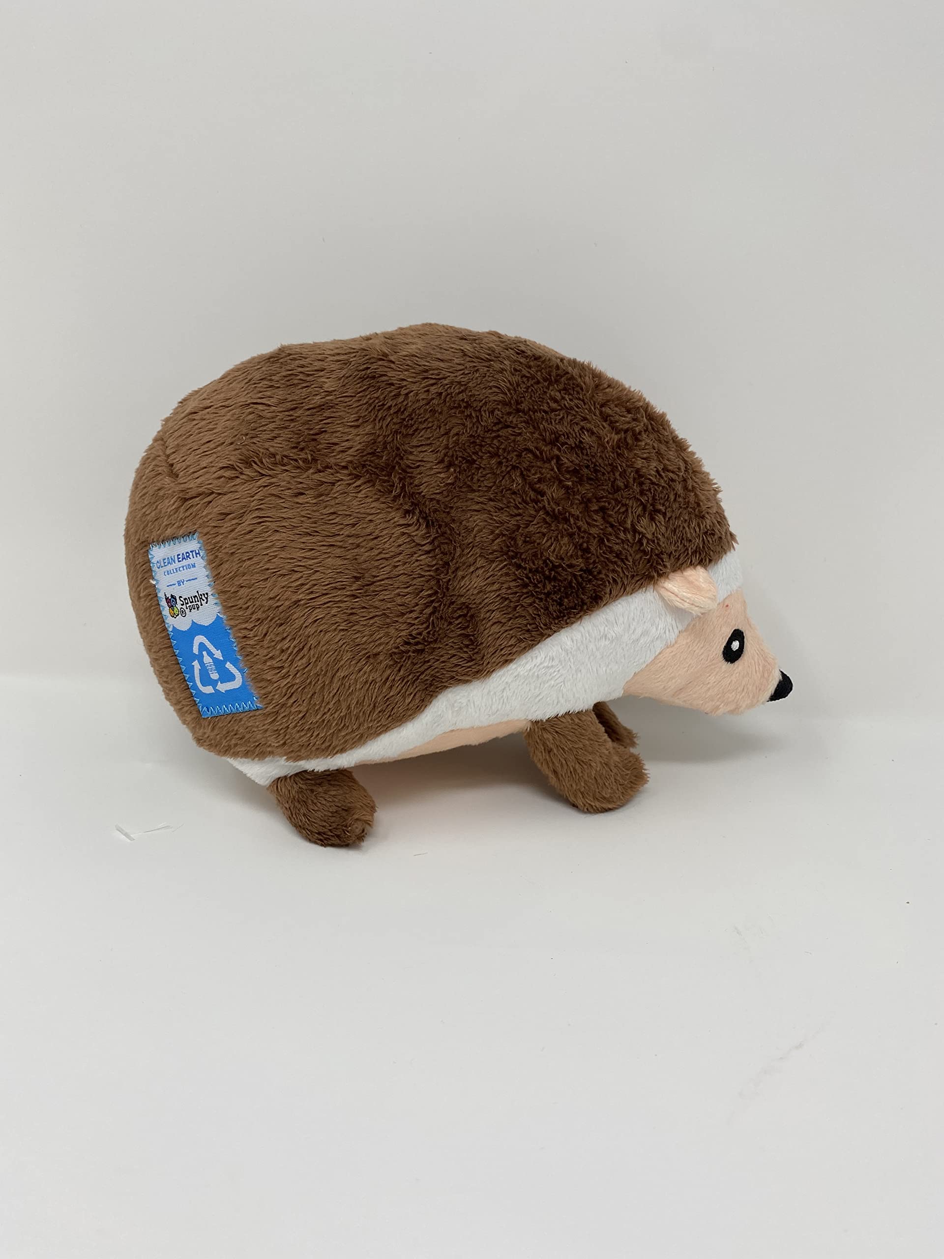 Spunky Pup Clean Earth Hérisson en Peluche | Fabriqué à partir de Bouteilles d'eau 100% recyclées | Taille L