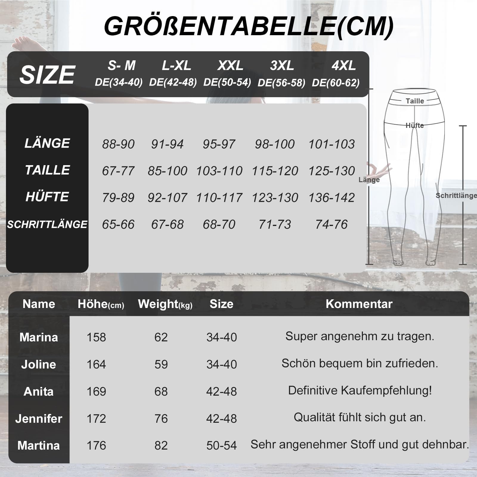 AMIYOYO 2-pak legginsów damskich z wysokim stanem, nieprzejrzyste, elastyczne, wyszczuplające brzuch, miękkie spodnie sportowe do jogi, fitnessu, aktywności na świeżym powietrzu, spędzania wolnego