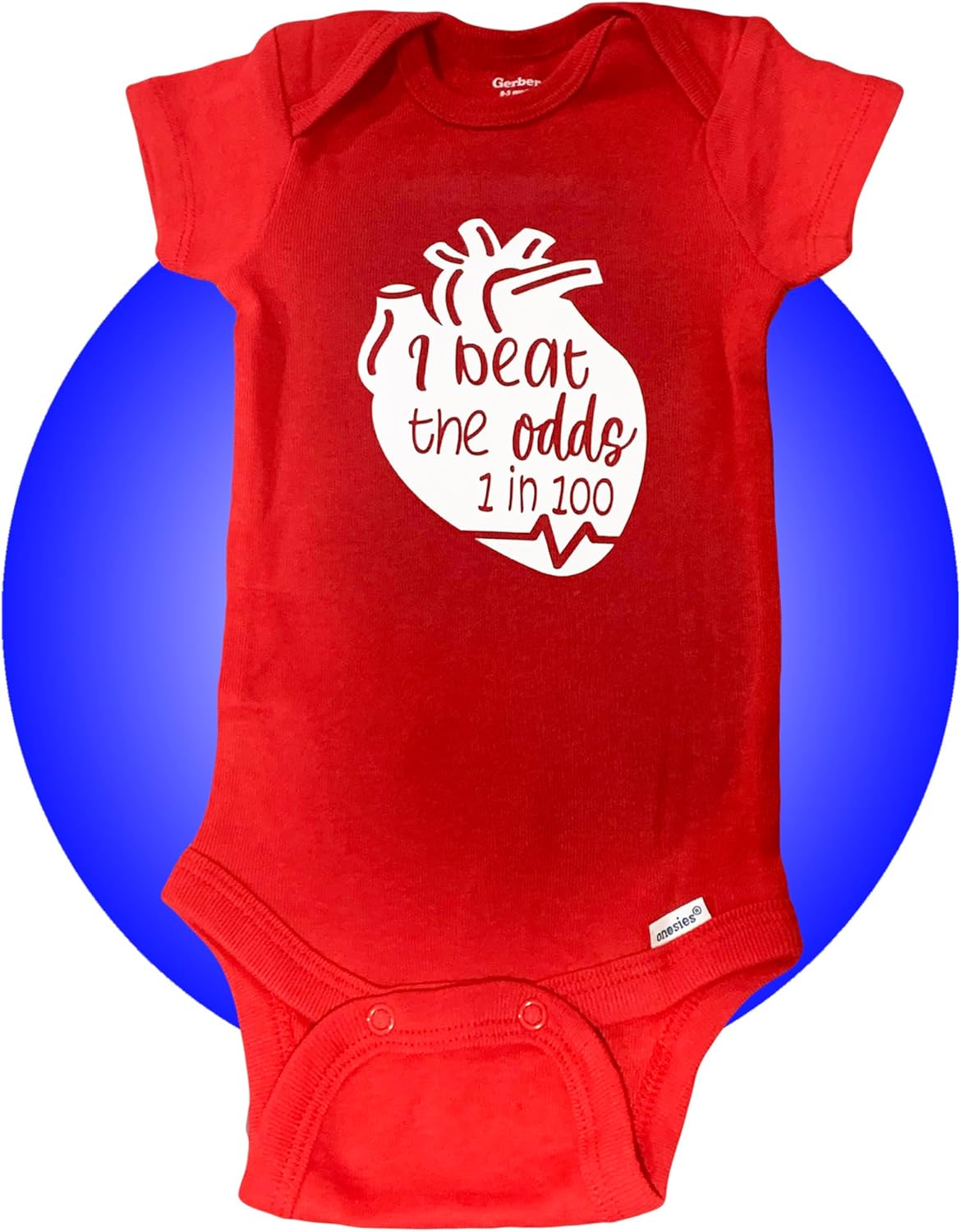 Baby Heart Surgery Bodysuits - Personalized - Heart Defect Baby Gifts - Open Heart Surgery Recovery Gift - 100% Cotton Bodysuits - Heart Warrior CHD Rompers - CHD Awareness Products - Heart Mom Gifts - Image 6