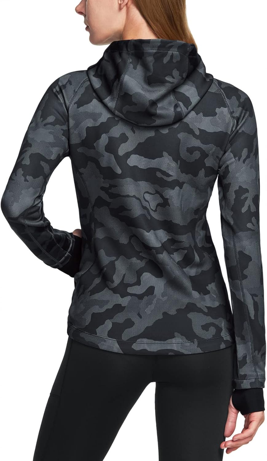 TSLA Women's Full Zip Workout Jackets, Long Sleeve Active Track Running Jacket, Lightweight Yoga Athletic Jacket