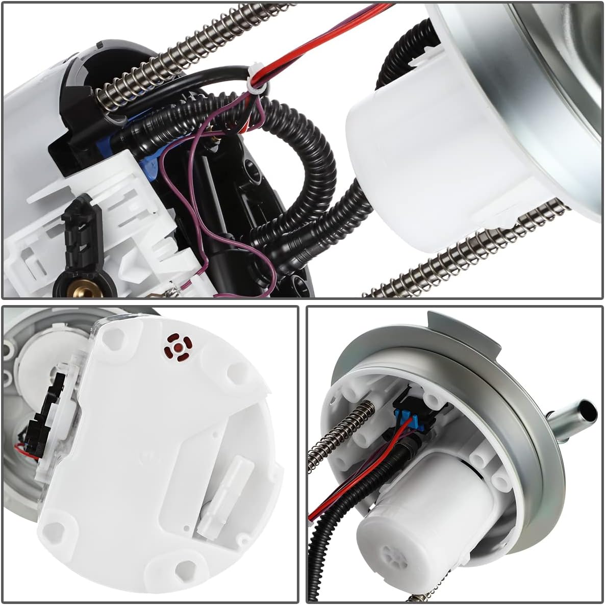 Auto Dynasty E3791M Electric Fuel Pump Assembly Module Compatible with Chevy Colorado GMC Canyon 2.9L 3.7L 5.3L 2009-2012, 12V, White