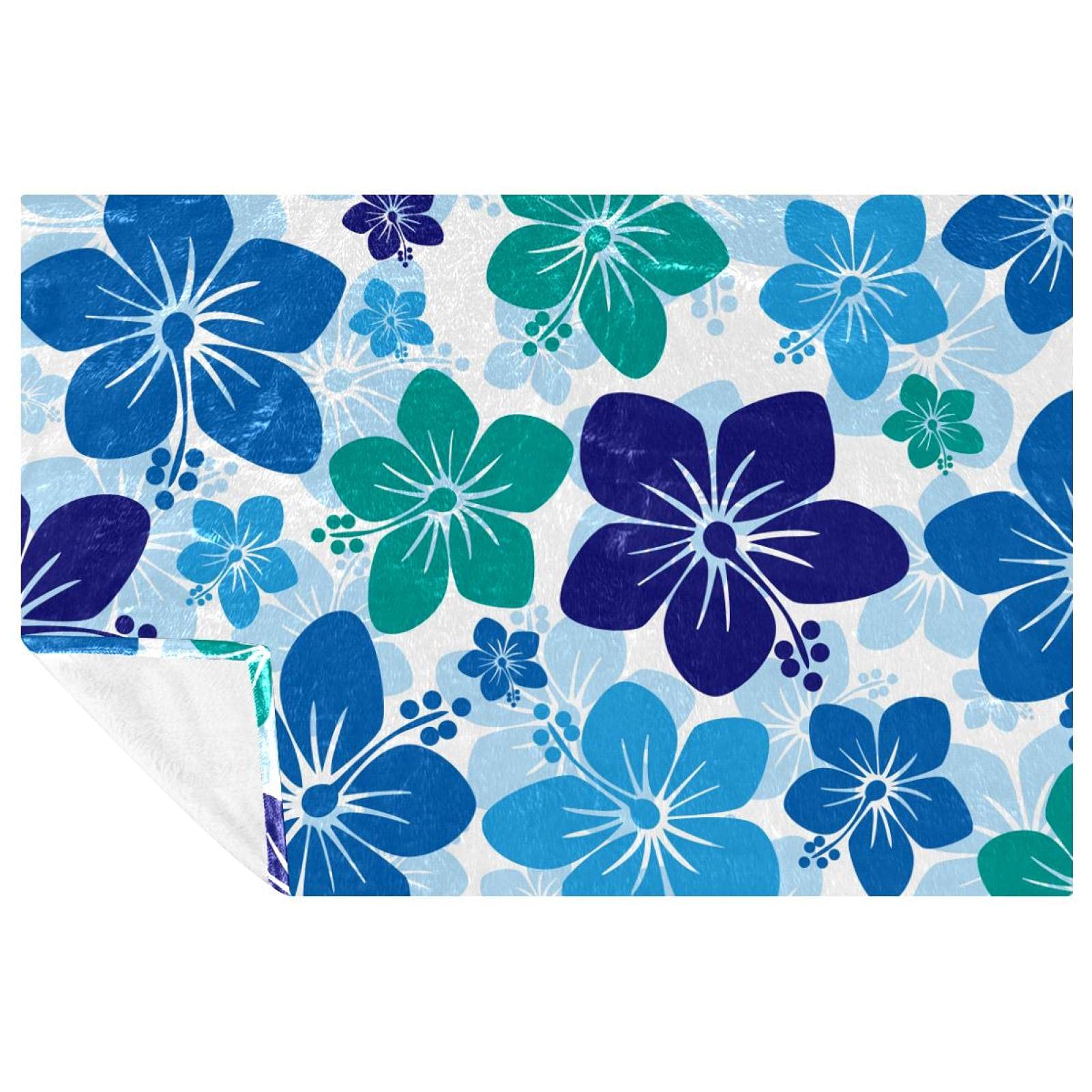 Couverture imprimé floral hibiscus plaid chaud canapé et lit