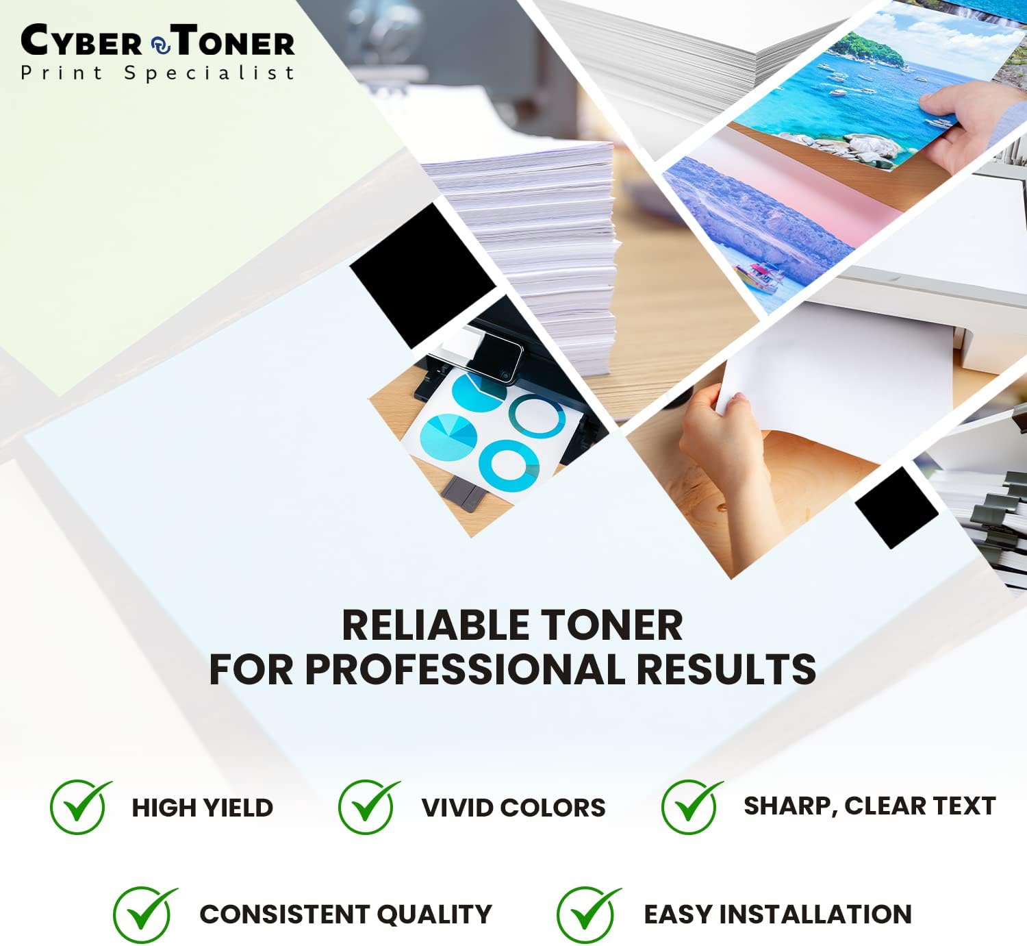 Compatible 30A Toner CF230A Cartridge Replacement for Laser Jet HP 30X CF230X (High Yield Black Ink, 2-Pack) for use in Laserjet Printer M203dw, MFP M227fdw Toner, MFP M227fdw