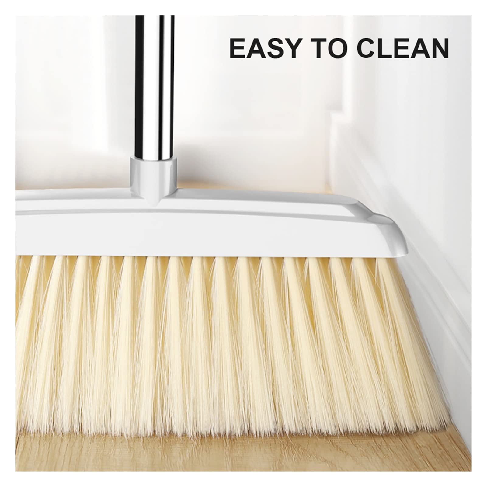 Besen und Kehrschaufel Set Innenbürste Kehrbücher Besen Set Home Küchenwerkzeug Magnetisch mit langem Griff Easy Floor Hotel Sweeping Besen/Besen und Kehrschaufel