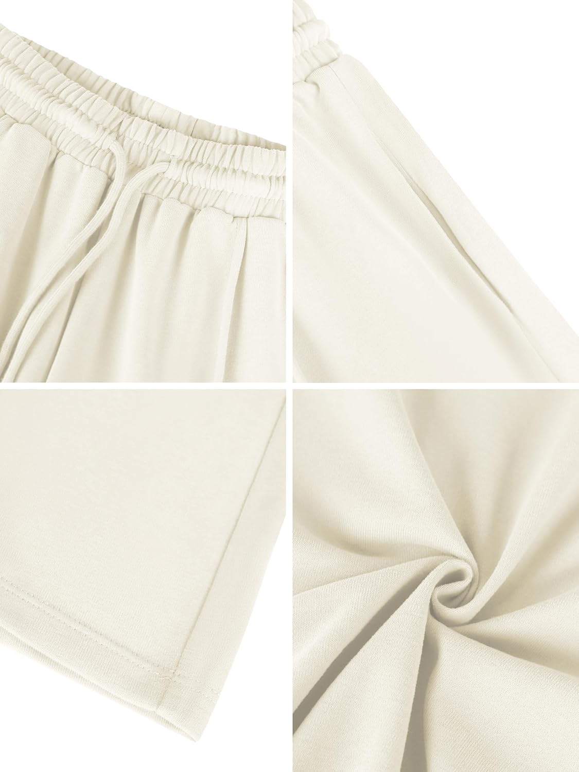 Missufe Women's Elastic High Waist Wide Leg Loose Casual Pants Joggers Workout Lounge Sweatpants with Pockets - Image 7