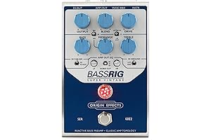 BassRig Super Vintage Bass Preamp Pedal: Origin Effects for Classic Bass Tones