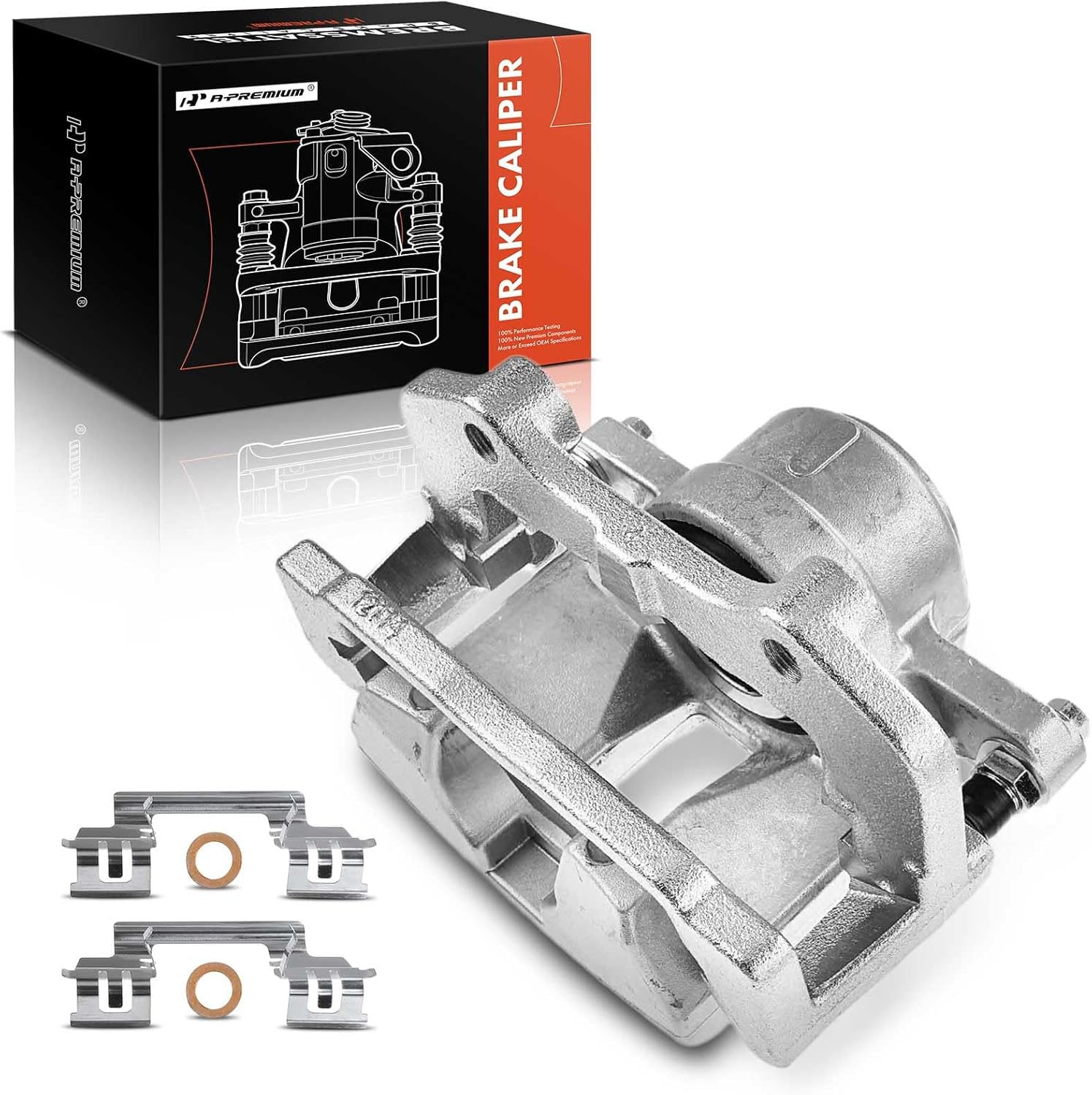 A-Premium Disc Brake Caliper Assembly with Bracket Compatible with Chrysler and Dodge Models - Charger/Challenger/300 2012-2021, Front Left Driver Side