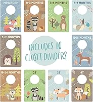 Vista 13 de Canopy Street Divisores de ropa modernos de arcoíris para armario/organizadores de armario de arco iris de moda, 10 divisores de organización