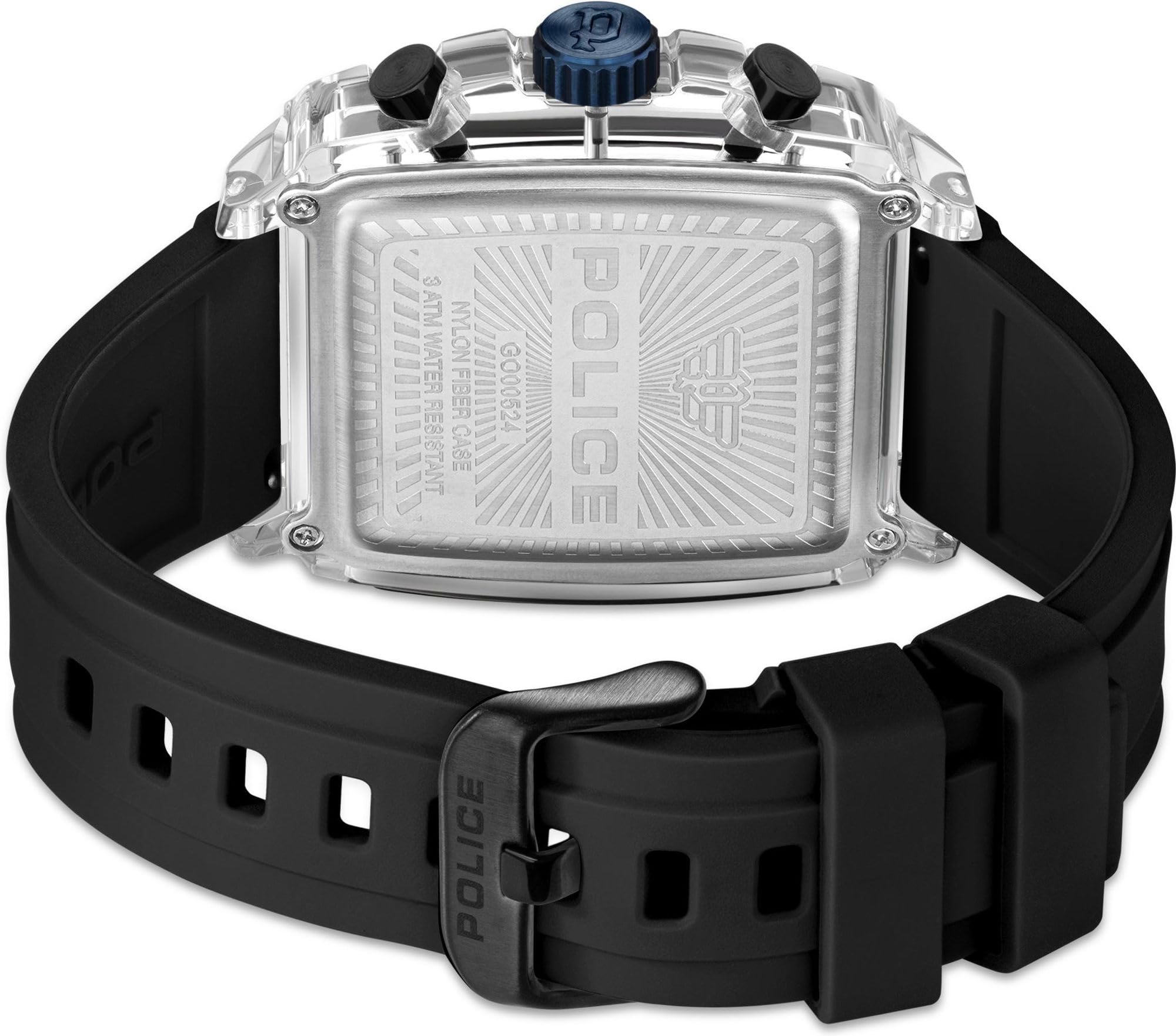 Police Clout Herrenuhr Quarz Kunststoff 44 mm