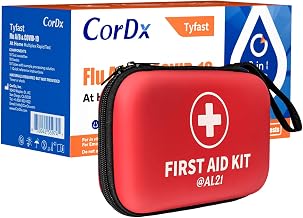 Flu A/B & COVID-19 Rapid Test (10-Pack) and First Aid Kit Bundle