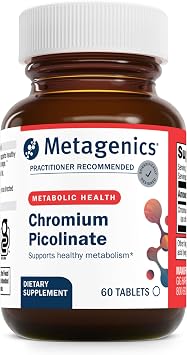 Metagenics Chromium Picolinate - Bioavailable Chromium for Metabolism Support* - Essential Trace Mineral - Non-GMO, Vegetarian, Gluten-Free - 200 mcg - 60 Tablets